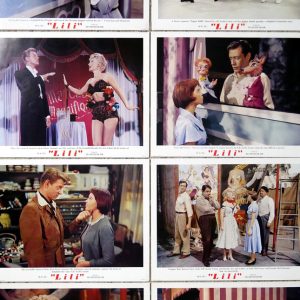 "Lili" original 1953 movie poster 11x14 set of 8 Lobby Cards, MGM, USA, NSS# 52/437