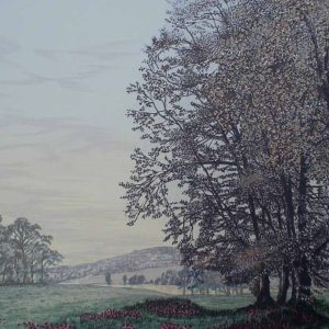 "Glenlaggan" by Dawn Matthews, 1991 original lithograph, signed, numbered, titled